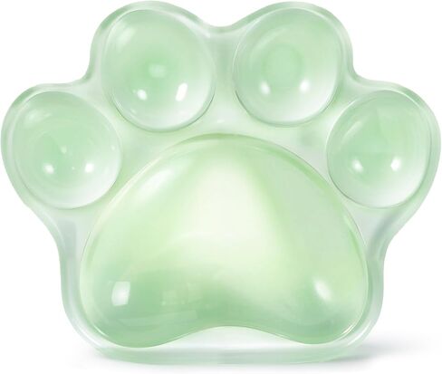 لطيف Cat Paw Clear Gel Wrist Rest for Mouse ، لوحة معصم خضراء فاتحة لمكتب الراحة الكوع ، لوحة الماوس Kawaii لعامل المكتب in Saudi Arabia