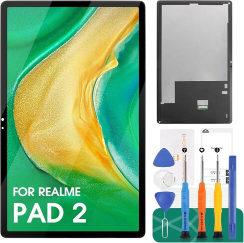 للحصول على وسادة Realme 2 11.5 "2023 RMP2204 استبدال الشاشة للوسادة العالمية 2 RMP2205 شاشة LCD شاشة لمس RMP2204 RMP2205 أرقام مع مجموعات الإصلاح 12.7" (أسود) in Kuwait
