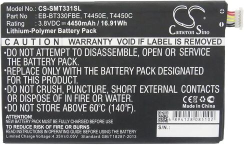 بطارية Vintrons 4450mAh لـ Samsung SM-T337V ، Galaxy Tab 4 8.0 LTE ، Millet ، SM-T335 ، in Saudi Arabia