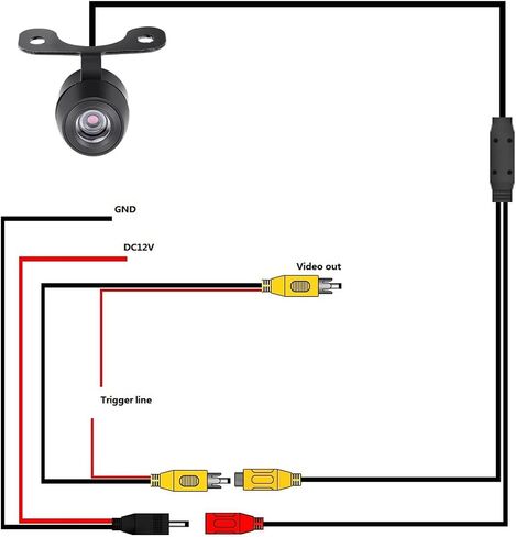 Aramox Car Backup Camera,170° Wide Angle Reversing Camera Rear View Parking Assist Camera Night Vision IP67 in Saudi Arabia