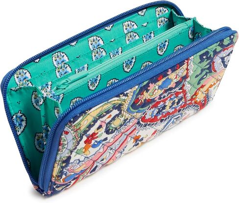 محفظة Vera Bradley النسائية المصنوعة من القطن Jordin Continental مع حماية RFID in Kuwait