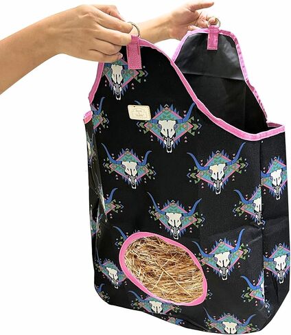 حقيبة قش الحصان من الحظيرة والمستقرة مع قفل معدني، حقيبة تخزين كيس تغذية القش للحصان والبقرة والماعز والحمار والأرنب in Kuwait