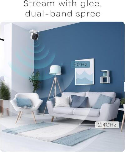 Blurams 2K Camera Camera Bundle 3 عبوات ، كاميرا داخلية وكاميرا PTZ PET مع تتبع الحركة ، الصوت ثنائي الاتجاه ، الرؤية الليلية الأشعة تحت الحمراء ، صفارات الإنذار ، متوافقة مع Alexa in Kuwait