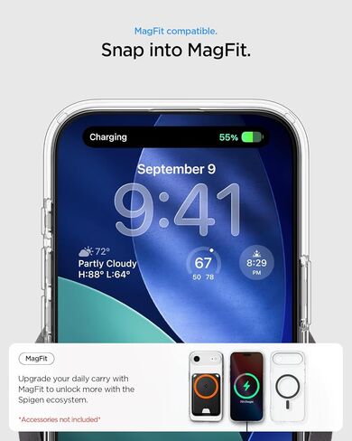 Spigen for iPhone Air Case ، Ultra Hybrid Magfit [TPU المغطى بالتحكم في الكاميرا] in Saudi Arabia