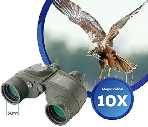 Monoculars Telescope High Power Telescope,10X50 High Power Binoculars with Rangefinder Compass, BAK4 Prism, Lens, Fogproof Waterproof Great for Boating Bird Watching Binoculars in Saudi Arabia