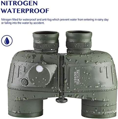 Monoculars Telescope High Power Telescope,10X50 High Power Binoculars with Rangefinder Compass, BAK4 Prism, Lens, Fogproof Waterproof Great for Boating Bird Watching Binoculars in Saudi Arabia