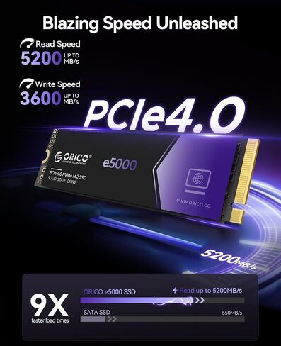 ORICO E5000 2TB NVME SSD و TCM2 USB in Kuwait