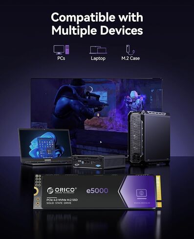 ORICO E5000 2TB NVME SSD و TCM2 USB in Kuwait