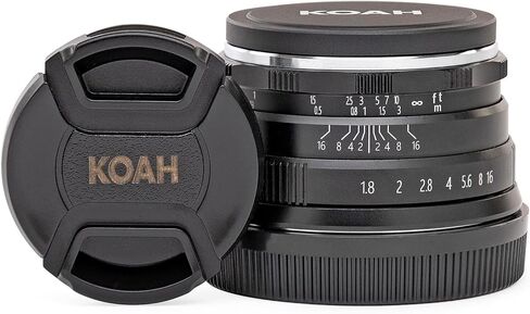 سلسلة Koah Artisans Series 25mm f/1.8 عدسة التركيز اليدوي الفتحة الكبيرة ل Fujifilm FX (أسود) in Saudi Arabia