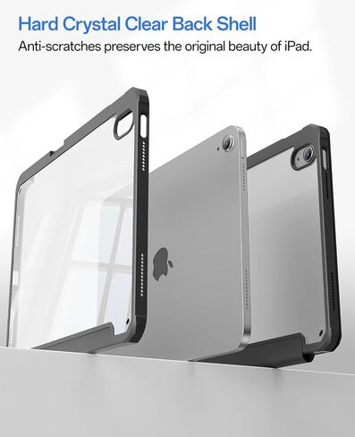 Case for iPad (A16) 11th Generation 11 Inch 2025 & iPad 10th Generation 10.9 Inch 2022, Slim Stand Cover with Hard Transparent Back, Support Touch ID, Auto Wake/Sleep (Pink) in Kuwait