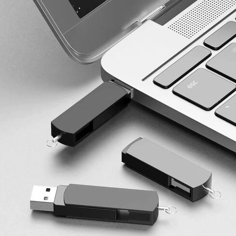 عالي السرعة مخصصة USB Drive 100 حزمة ، 360 درجة تصميم دوارة محرك أقراص فلاش USB مع شعار ، مثالي للطلاب والشركات (2G ، مع صندوق بلاستيكي) in Kuwait