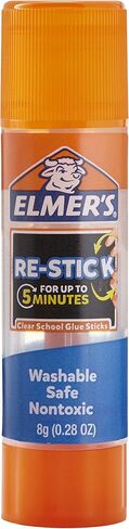 Elmer's Re-Stick Glue Sticks, 8 grams, Washable, 6 Count in Kuwait