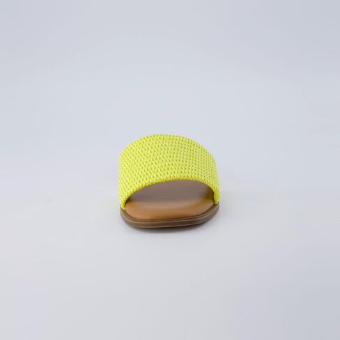 CUSHIONAIRE Women's Sesame raffia slide sandal +Memory Foam, Wide Widths Available in Saudi Arabia