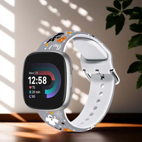 Holiday Watch Bands Compatible with Fitbit Versa 4 Bands for Woman,for Versa 3/Sense 2/Sense Bands Replacement Strap in Kuwait