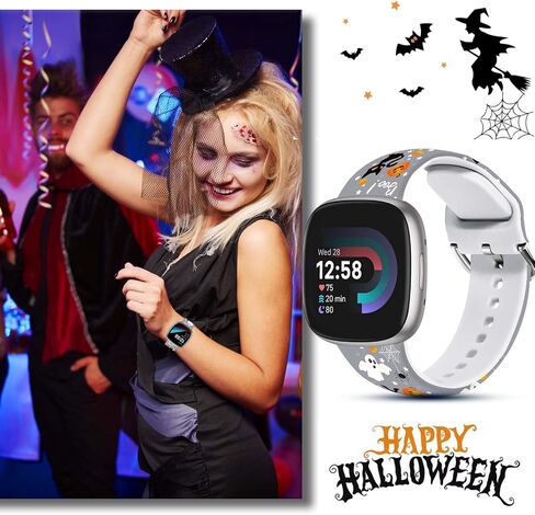 Holiday Watch Bands Compatible with Fitbit Versa 4 Bands for Woman,for Versa 3/Sense 2/Sense Bands Replacement Strap in Kuwait