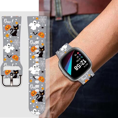 Holiday Watch Bands Compatible with Fitbit Versa 4 Bands for Woman,for Versa 3/Sense 2/Sense Bands Replacement Strap in Kuwait