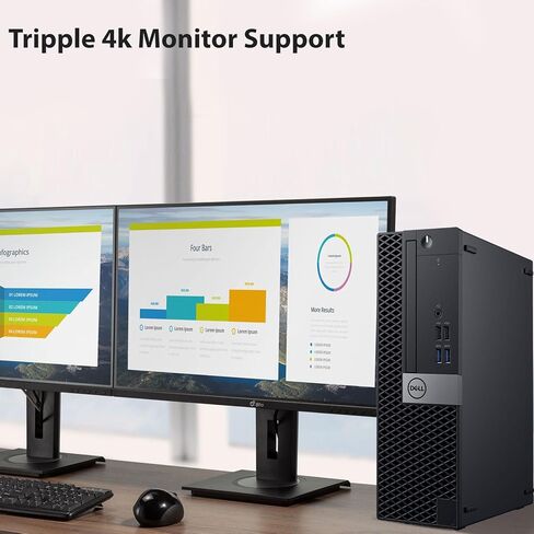 Dell Optiplex Small Form Form Smart سطح مكتب كمبيوتر ، معالج Intel Core I5-6500 ، ذاكرة الوصول العشوائي 16 جيجابايت DDR4 ، SSD 512GB ، شاشة LED 24 بوصة ، HDMI و DisplayPort ، Wi-Fi ، لوحة المفاتيح والماوس ، Windows 11 Pro (متجدد) in Kuwait