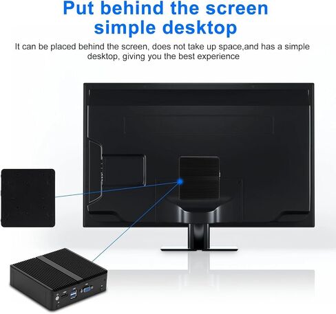 PC Mini PC N4000 مع 4*I226 2.5G LAN ، 2*USB3.0 ، HDMI ، 1*VGA ، Mini Desktop Computer Support Dual Band WiFi لأعمال الصناعة ، لا RAM No SSD (NO RAM NO SSD) in Saudi Arabia