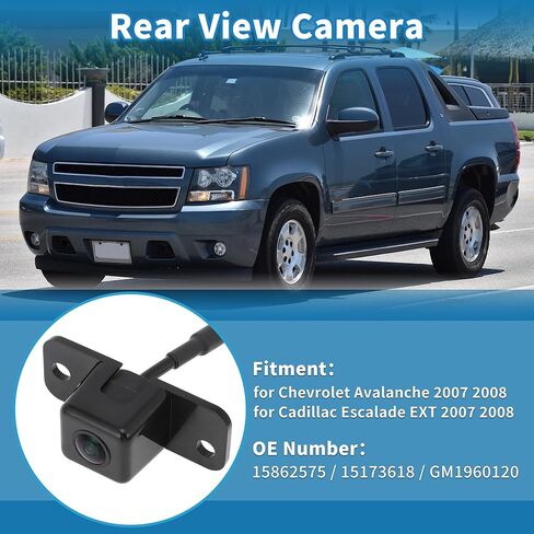 Rear View Camera for Chevrolet Avalanche for Cadillac Escalade EXT 2007 2008 Park Assist Backup Reverse Camera Replace No.15862575/15173618/GM1960120 in Saudi Arabia