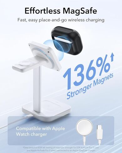 ESR لـ AirPods Pro 3 Case ، متوافق مع Airpods Pro Case 3rd Generation (2025) ، متوافق مع Magsafe ، غطاء الحماية الكامل للانخفاض مع الحبل ، الأسود in Saudi Arabia