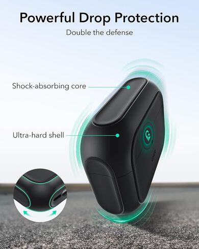 ESR لـ AirPods Pro 3 Case ، متوافق مع Airpods Pro Case 3rd Generation (2025) ، متوافق مع Magsafe ، غطاء الحماية الكامل للانخفاض مع الحبل ، الأسود in Saudi Arabia