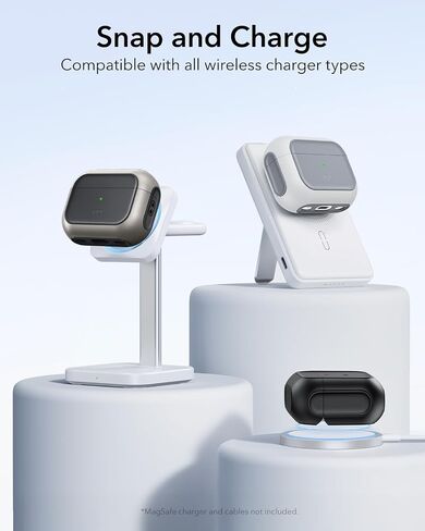 ESR لـ AirPods Pro 3 Case ، متوافق مع Airpods Pro Case 3rd Generation (2025) ، متوافق مع Magsafe ، غطاء الحماية الكامل للانخفاض مع الحبل ، الأسود in Saudi Arabia