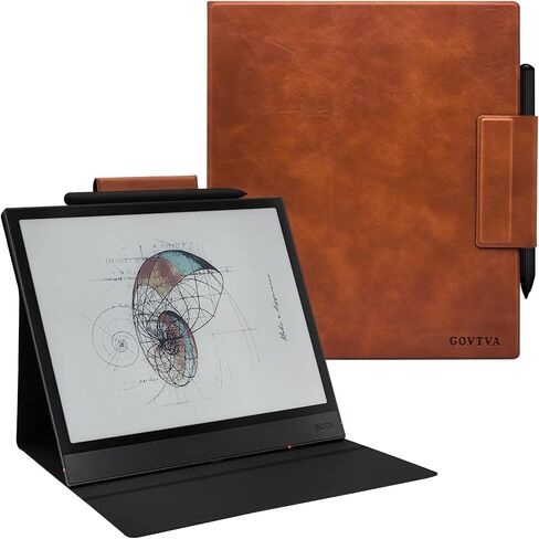 Magnetic Stand Case for Onyx Boox Note Air 4 C/Note Air 3 C (2024/2023 Released) Ultra-Thin Lightweight Leather Cover with Magnetic Pen Buckle, Auto Sleep/Wake (Cloth Bark Blue) in Saudi Arabia