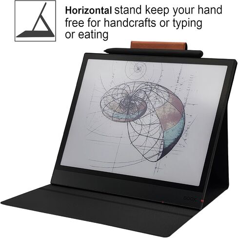 Magnetic Stand Case for Onyx Boox Note Air 4 C/Note Air 3 C (2024/2023 Released) Ultra-Thin Lightweight Leather Cover with Magnetic Pen Buckle, Auto Sleep/Wake (Cloth Bark Blue) in Saudi Arabia