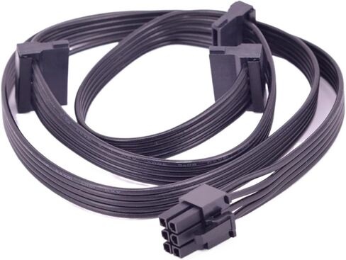 6Pin Male 1 to 3 SATA SSD Power Supply Cable for CX850M CX750M CX600M CX500M CX430M Modular PSU in Kuwait