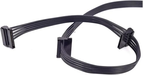 6Pin Male 1 to 3 SATA SSD Power Supply Cable for CX850M CX750M CX600M CX500M CX430M Modular PSU in Kuwait