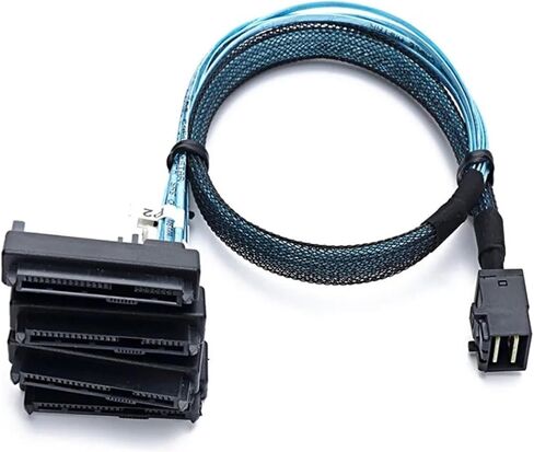 1 Pcs S/AS SFF-8643 to 29pin SFF-8482 2-in-1 Hard Disk Server Cable 8643 to 8482 2-in-1(1m) in Kuwait