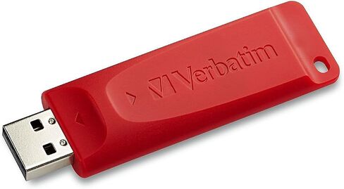Verbatim 8GB Store 'N' GO USB Flash Drive - PC / MAC متوافق - أحمر - أحمر in Kuwait