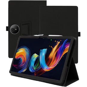 حالة لـ TCL NXTPAPER 11 PLUS Android 15 Tablet 11.5 Inch 2025 نسخة ترقية ， Wuniak Premium Leather Business Folio Stand for TCL nxtpaper 11 plus مع حزام يدوي للقرص ، الأسود in Kuwait
