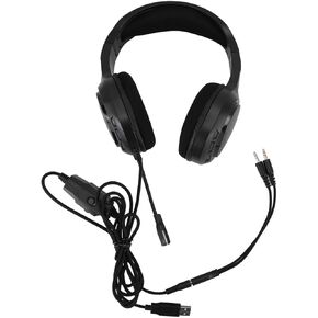 plplaaoo Gaming Headset RGB Colorful Lights Adjustable Wired Computer Gaming Headset for Switch Vibrant RGB Lighting Immersive Surround Sound Ergonomic Design Good Compatibility Rugged in Saudi Arabia