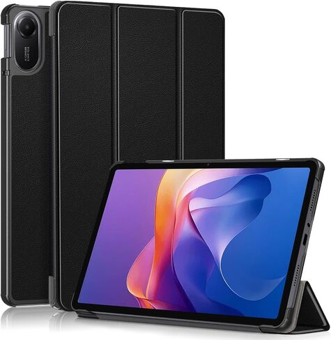 Case for Xiaomi Redmi Pad 2 11 Inch 2025 Case, Folding Folio Ultra-Thin PU Leather Stand Case Cover Wth Auto Wake/Sleep for Xiaomi Redmi Pad 2 Black in Saudi Arabia