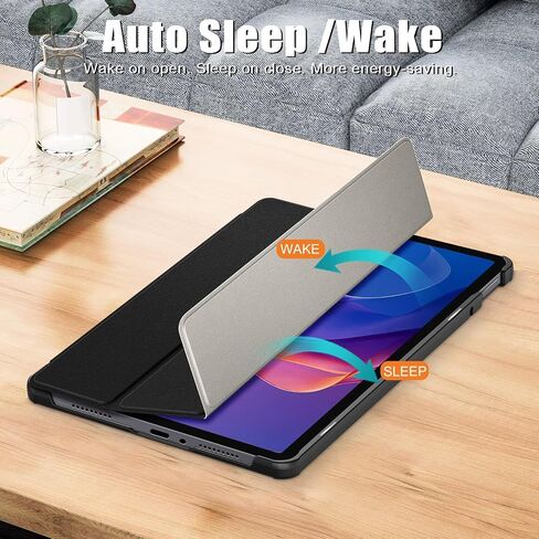 Case for Xiaomi Redmi Pad 2 11 Inch 2025 Case, Folding Folio Ultra-Thin PU Leather Stand Case Cover Wth Auto Wake/Sleep for Xiaomi Redmi Pad 2 Black in Saudi Arabia