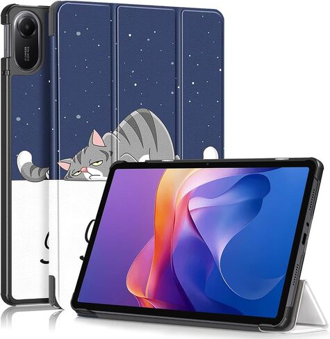 حالة لـ Xiaomi Redmi Pad 2 11 بوصة 2025 ، قابلة للطي الورقة الفائقة البوّي ، غلاف الحافلة المليئة بالجلد مع Wth Auto Wake/Sleep for Xiaomi Redmi Pad 2 Black in Kuwait