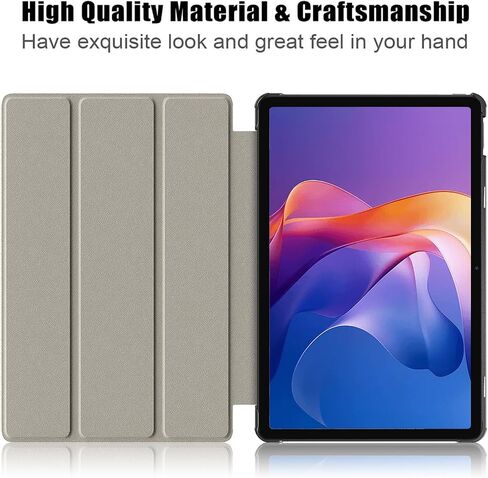 حالة لـ Xiaomi Redmi Pad 2 11 بوصة 2025 ، قابلة للطي الورقة الفائقة البوّي ، غلاف الحافلة المليئة بالجلد مع Wth Auto Wake/Sleep for Xiaomi Redmi Pad 2 Black in Kuwait
