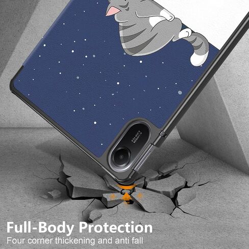 حالة لـ Xiaomi Redmi Pad 2 11 بوصة 2025 ، قابلة للطي الورقة الفائقة البوّي ، غلاف الحافلة المليئة بالجلد مع Wth Auto Wake/Sleep for Xiaomi Redmi Pad 2 Black in Kuwait