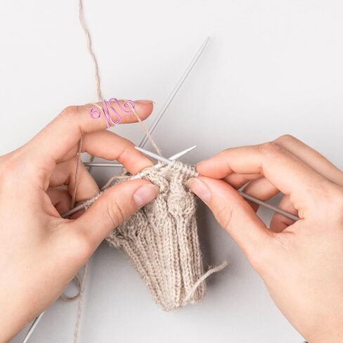 6 قطع حلقة كروشيه قابلة للتعديل، حلقة توتر كروشيه للإصبع والقط، دليل غزل مفتوح، حلقة حامل للأصابع للكشتبانات، ملحقات الكروشيه مع صندوق in Kuwait