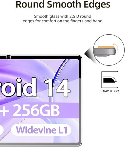 واقي الشاشة لـ Skyegg K15 Tablet 11 بوصة Android 14 أقراص ، فيلم زجاجي مقاوم للخدش HD لحماية Skyegg K15 إسقاط ، حساس اللمس ، مضاد للأصفر ، 2 عبوة. in Saudi Arabia