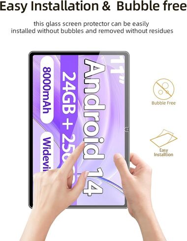 واقي الشاشة لـ Skyegg K15 Tablet 11 بوصة Android 14 أقراص ، فيلم زجاجي مقاوم للخدش HD لحماية Skyegg K15 إسقاط ، حساس اللمس ، مضاد للأصفر ، 2 عبوة. in Saudi Arabia