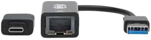 Tripp Lite Eaton Series U336-000-GB-CA USB-C/USB-A to RJ45 Gigabit Ethernet Adapter 10/100/1000 Mbps, Bus-Powered, Windows & macOS, Cloud Care Pre-Configured Bundle Eligible (1 Pack) in Saudi Arabia