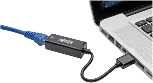 Tripp Lite Eaton Series U336-000-R USB 3.0 إلى Gigabit Ethernet Adapter 10/100/1000 MBPS RJ45 ، محول شبكة USB يعمل بنظام التشغيل Windows & Mac ، حزمة Cloud Care مسبقًا مؤهلة (1 حزمة) in Saudi Arabia
