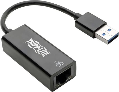 Tripp Lite Eaton Series U336-000-R USB 3.0 إلى Gigabit Ethernet Adapter 10/100/1000 MBPS RJ45 ، محول شبكة USB يعمل بنظام التشغيل Windows & Mac ، حزمة Cloud Care مسبقًا مؤهلة (10 حزمة) in Saudi Arabia