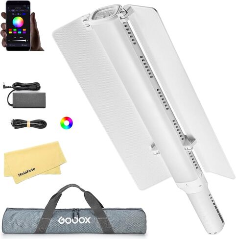 Godox LC1000 R LC1000R 100W LED RGB LED LID LIGHT LIGHTING ، 2500-8500K CCT ، CRI 96+ TLCI 96+ ، 65W/100W (نموذج P) ، 15 تأثيرات إضاءة FX ، مع Barndoor for Vlog ، youtube ، البث المباشر ، صورة ، صورة. in Kuwait