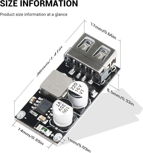 MT-3608 STEP UP Converter 2A قابلة للتعديل DC-DC CONTERTER INPORTE 2V-24V لإخراج 5V-28V منظم الجهد وحدة الطاقة الداعم (حزمة 6)) in Kuwait