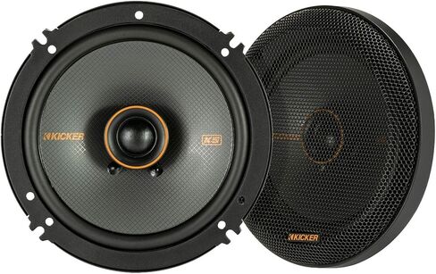 Kicker 47KSC6504 KS Series Automotive Car Audio 6.5 بوصة 100 واط و 4 أوم 2 Way Coaxial Speaker مع الشبكات (متجددة) in Kuwait