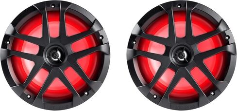 Memphis Pair Audio MXA80L 8 "SPEANES SPENES 2-WWAY 120W RGB LED GRILLES WHITE و GUNMETAL IPX مقاوم للماء للقارب UTV ATV PowerSports Outdoor System in Saudi Arabia