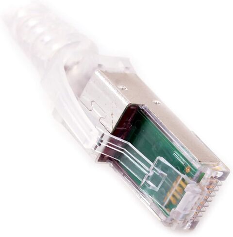 ZM6A-S05M-02 ZMAX Shielded CAT6A Patch Cable, S/FTP, RJ45, LSZH, 16.4-Feet, White in Kuwait